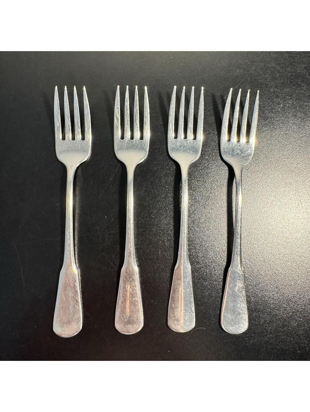 Salad Forks SSS Oneida Minute Man Colonial Boston Satin Stainless 6 3/4"